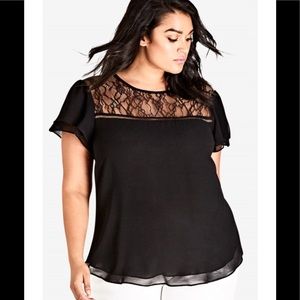 Women’s City chic lace top